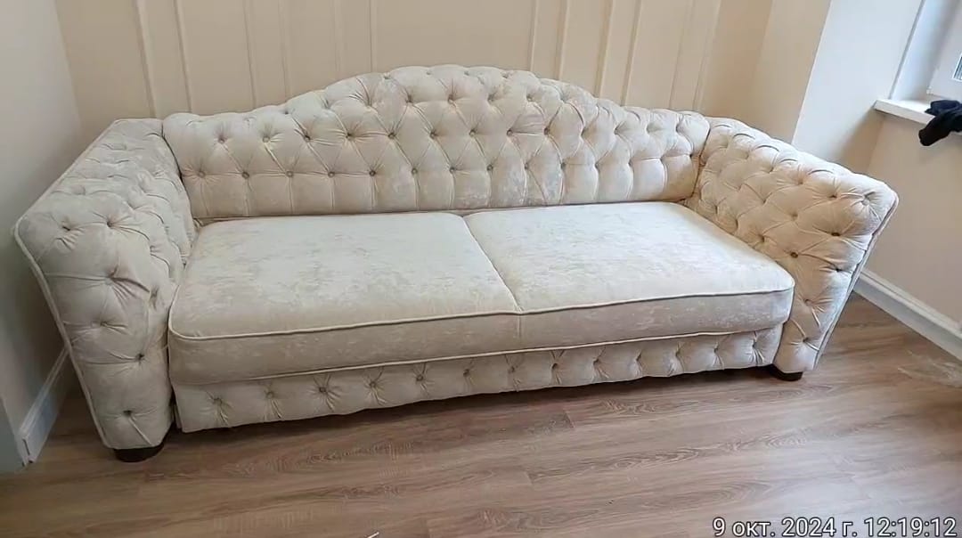 Замена обивки дивана на дому. Городовиковск